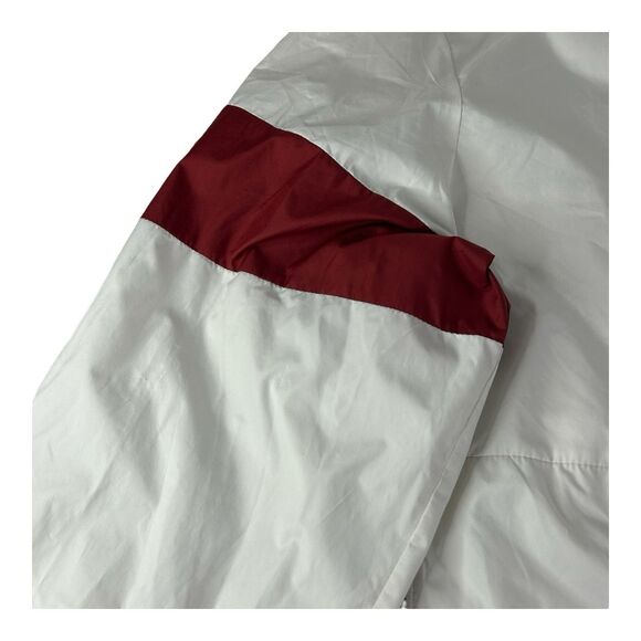 Arkansas Razorbacks Nike Jacket Mens S Windbreaker 1/4 Zip White On-Field - Picture 12 of 16